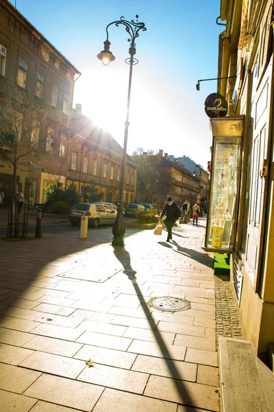 Scena di strada a Budapest — Foto Stock